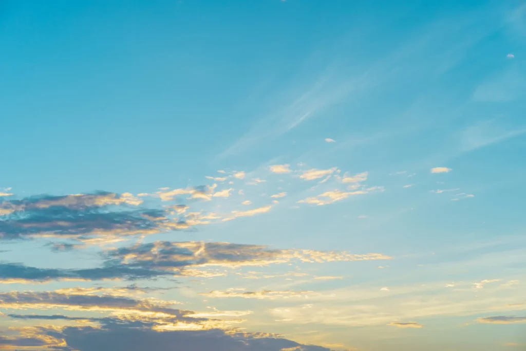明け方の空